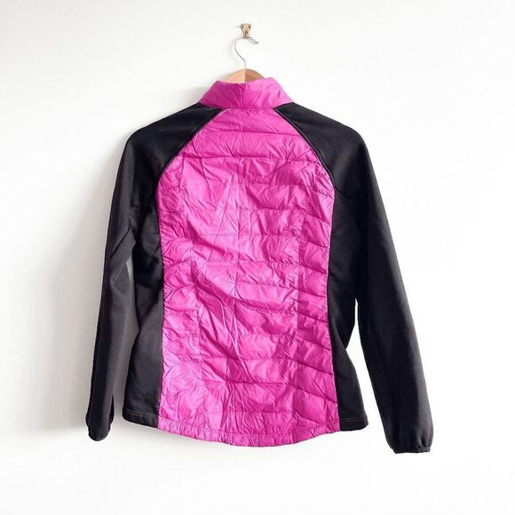32 Degrees Women's Black & Pink Two Tone Full Zip Light Down Jacket Size M/M - Picture 2 of 8
